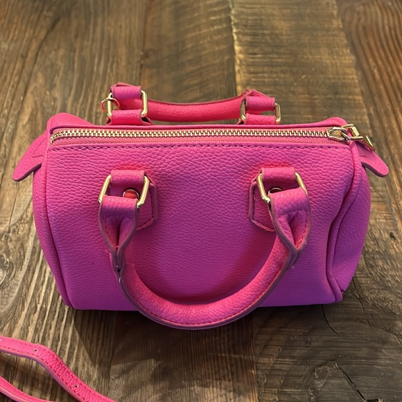 Bari Lynn Pink Leather Girls Pocketbook - Picture 6 of 8